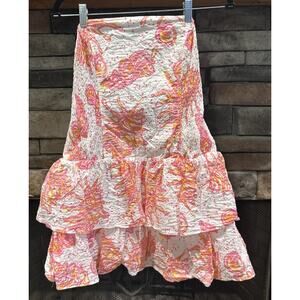 Women’s LILLY PULITZER Strapless CONCHED OUT Dress Size M *A5